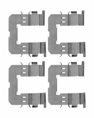 HELLA PAGID Комплектующие, колодки дискового тормоза 8DZ 355 204-361